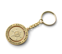 Round rotary keychain