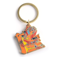 Lacquered keychain